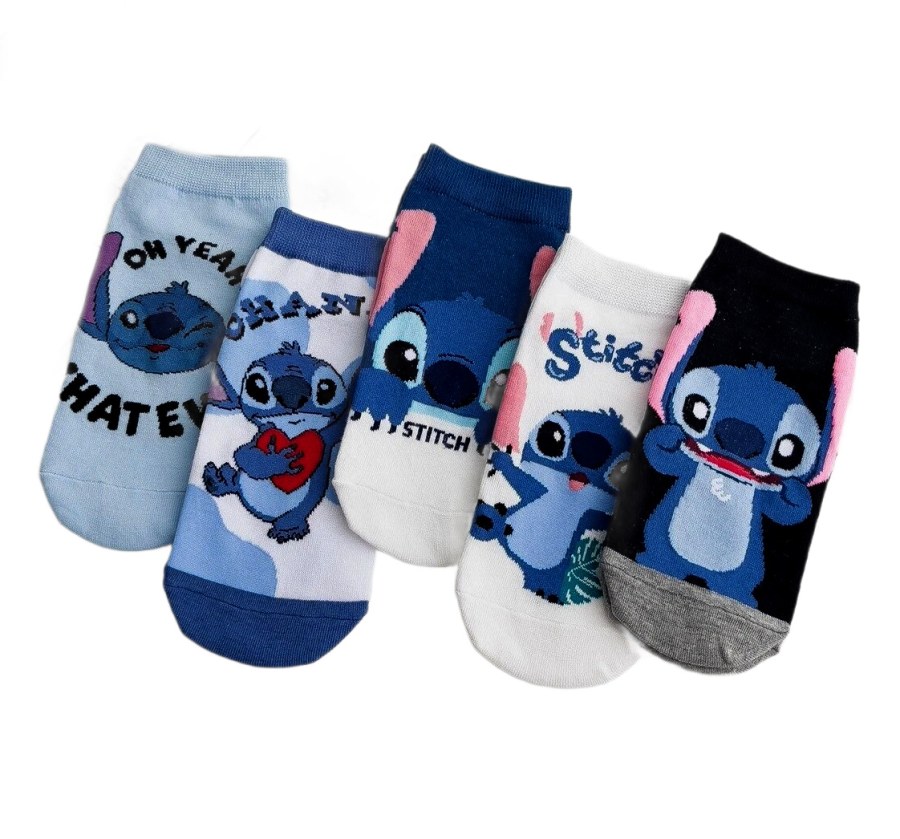 Dětské ponožky Stitch 5-8 let 5 párů - Dětské ponožky