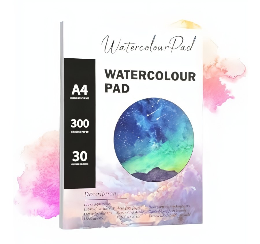 Školní potřeby - Výtvarné potřeby - Malířský akvarelový blok Aqua - 180g 24 listů A4 Malířský akvarelový blok Aqua - 180g 24 listů A4 - Výtvarné potřeby