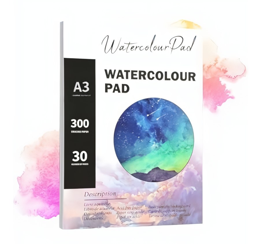 Školní potřeby - Výtvarné potřeby - Malířský akvarelový blok Aqua - 180g 24 listů A3 Malířský akvarelový blok Aqua - 180g 24 listů A3 - Výtvarné potřeby