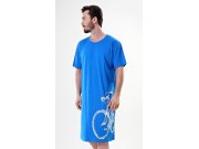 Pánská noční košile s krátkým rukávem Velké kolo