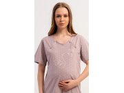 Ženy Dámské noční košile Kojící noční košile Kojící noční košile s krátkým rukávem - Dámská noční košile mateřská Motýli Dámská noční košile mateřská Motýli