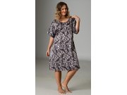 Dámská noční košile s krátkým rukávem Orient Ženy - Dámské noční košile - Nadměrné dámské noční košile