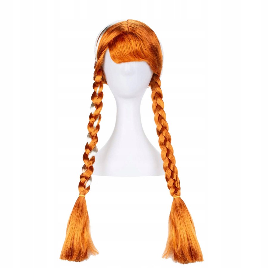 Párty a karneval - Doplňky ke kostýmům - Anna Frozen zlatohnědá paruka s copánky 60cm Anna Frozen zlatohnědá paruka s copánky 60cm - Doplňky ke kostýmům