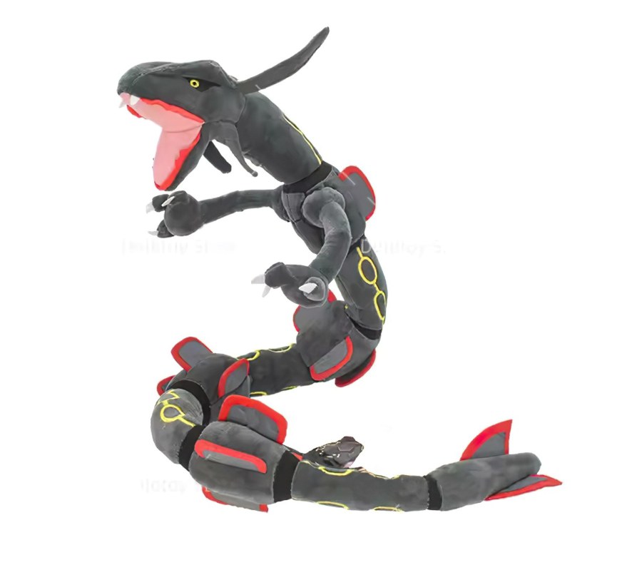 Plyšová hračka Pokémon Rayquaza šedý ohebný 80cm - Plyšové hračky