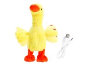 Interaktivní plyšová hračka Kačka zpívající chodící USB 35cm Hračky - Interaktivní hračky