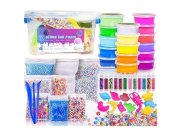 Hračky Slizy, písky a plastelíny - Velká sada Laboratoř slizu s doplňky v boxu Velká sada Laboratoř slizu s doplňky v boxu