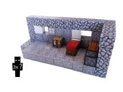 Magnetická stavebnice Minecraft Craftovací místnost 83ks Hračky - Magnetické stavebnice