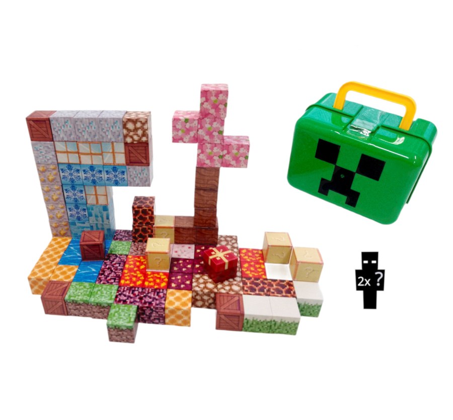 Hračky - Magnetické stavebnice - Magnetická stavebnice Minecraft Creeper box 98ks Magnetická stavebnice Minecraft Creeper box 98ks - Magnetické stavebnice