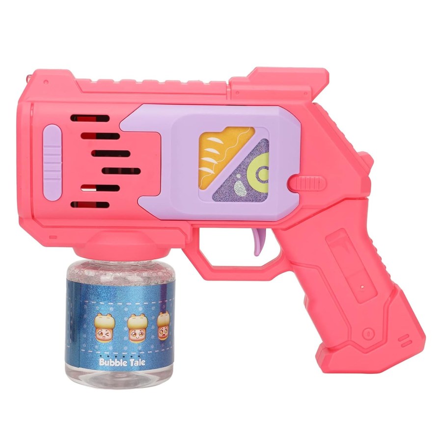 Automatická pistole na bubliny růžová s náplní - Bublifuky