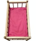 SDS Matrace do postýlky pro panenky Růžová Bavlna, výplň: Polyester, 50/28 cm