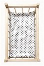 SDS Matrace do postýlky pro panenky Puntíky bílá, Bavlna, výplň: Polyester, 50x28 cm Pro panenky - matrace do POSTÝLKY