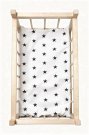 SDS Matrace do postýlky pro panenky Hvězdičky bílá, Bavlna, výplň: Polyester, 50x28 cm Pro panenky - matrace do POSTÝLKY