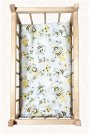 SDS Matrace do postýlky pro panenky Včelky, Bavlna, výplň: Polyester, 50x28 cm Pro panenky - matrace do POSTÝLKY