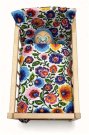 SDS Peřinky do postýlky pro panenky Květy bílá Bavlna, výplň: Polyester, 1x 38x44 cm / 28x20 cm Pro panenky - peřinky do POSTÝLKY