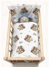 SDS Peřinky do postýlky pro panenky Medvědí rodinka Bavlna, výplň: Polyester, 1x 38x44 cm / 28x20 cm