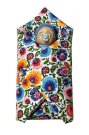SDS Rychlozavinovačka pro panenky Květy bílá Bavlna, výplň: Polyester, 1x 60x60 cm Pro panenky - rychlozavinovačky
