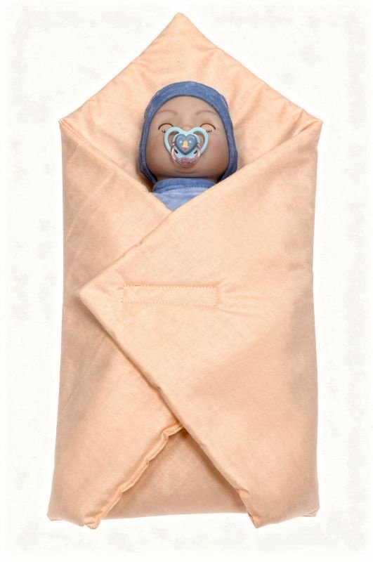 SDS Rychlozavinovačka pro panenky Meruňková Bavlna, výplň: Polyester, 1x 60x60 cm