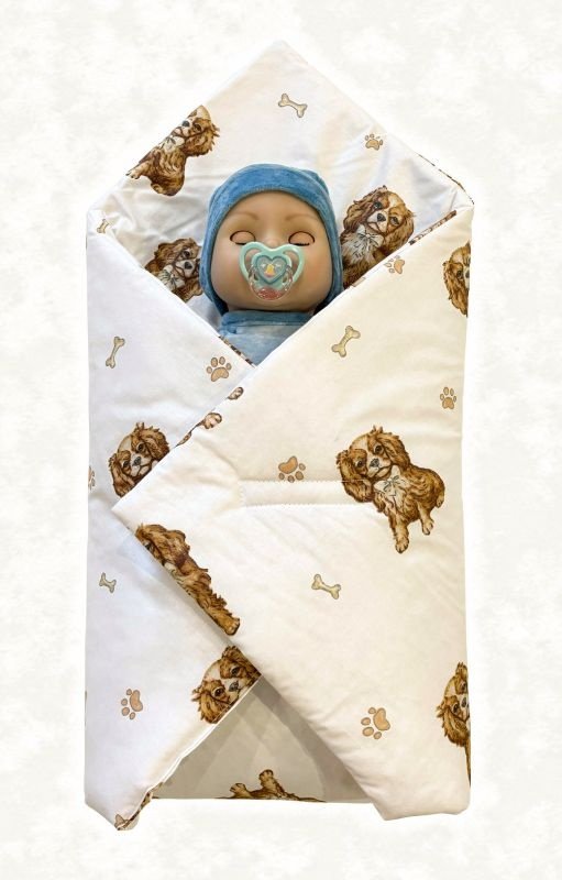 SDS Rychlozavinovačka pro panenky Pejsek kavalír Bavlna, výplň: Polyester, 1x 60x60 cm