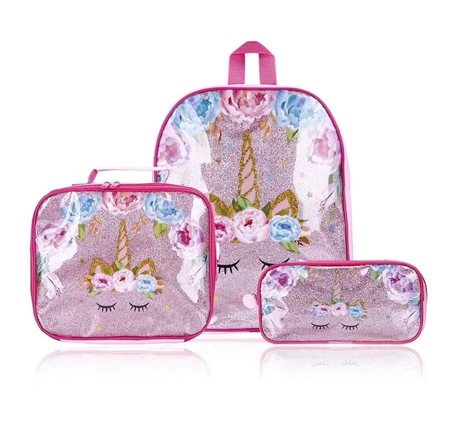 Dětský školní set Unicorn 3v1 - Školní sety
