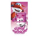 Osušky,ručníky, ponča plážové osušky - Osuška Super Wings pink 70/140 Osuška Super Wings pink 70/140