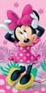Osušky,ručníky, ponča plážové osušky - Osuška Minnie pink 02 70/140 Osuška Minnie pink 02 70/140