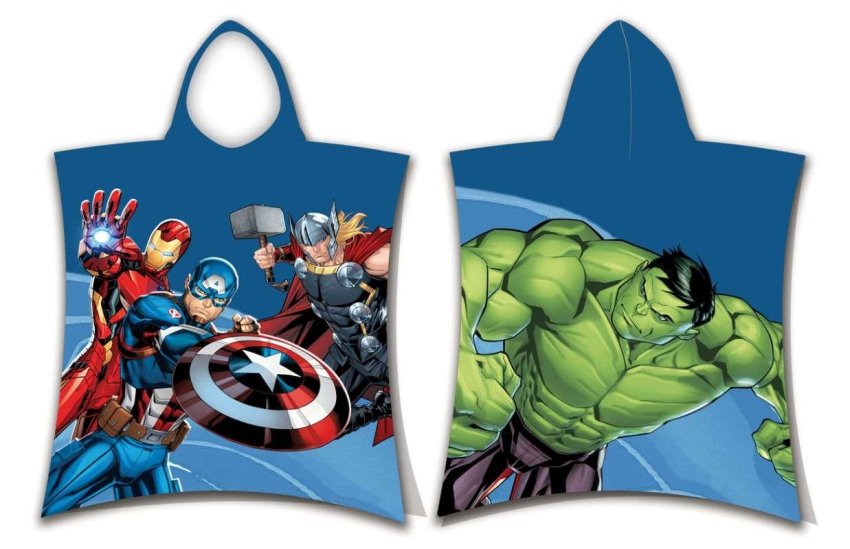 JERRY FABRICS Pončo Avengers Hero Bavlna - Froté, 50/115 cm - ponča