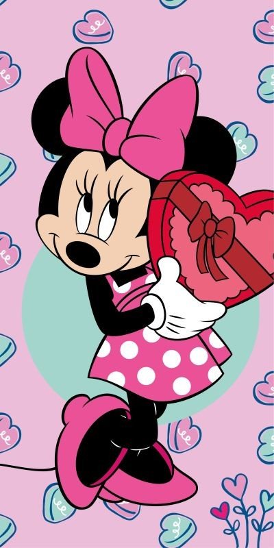 JERRY FABRICS Osuška Minnie Pink Bavlna - Froté, 70/140 cm - plážové osušky