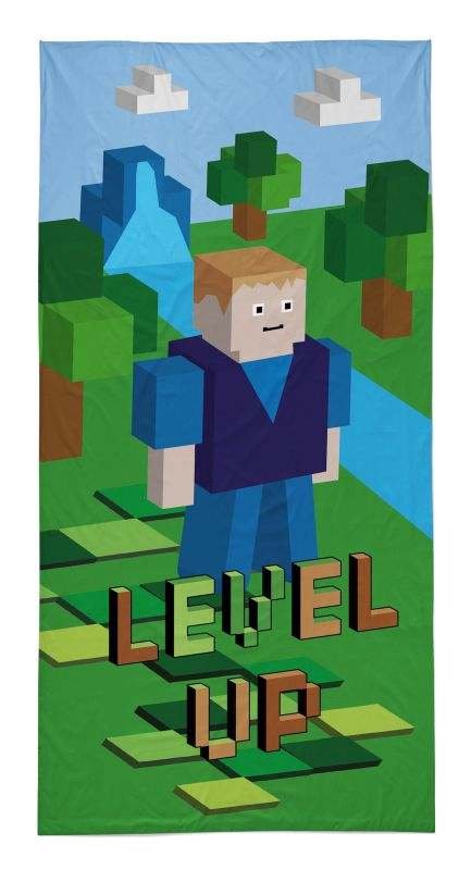 DETEXPOL Osuška Kostičky Level Up Bavlna - Froté, 70/140 cm - plážové osušky