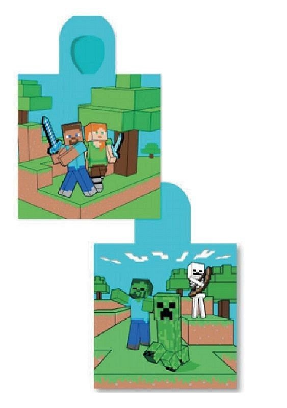 FARO Pončo Minecraft Bavlna - Froté, 55/110 cm - ponča