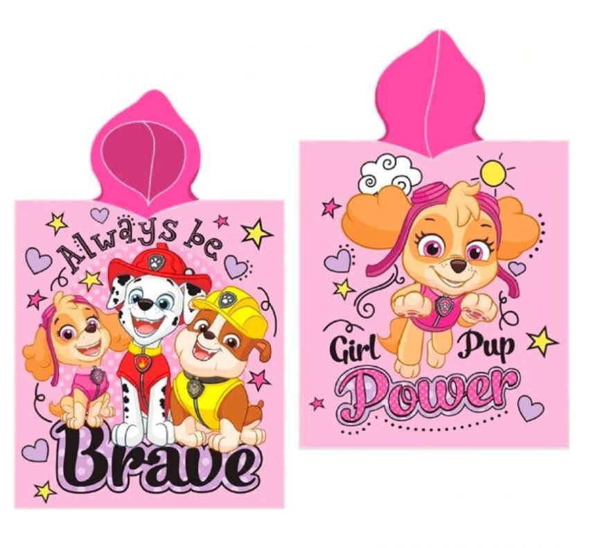 FARO Pončo Paw Patrol brave Bavlna - Froté, 55/110 cm - ponča