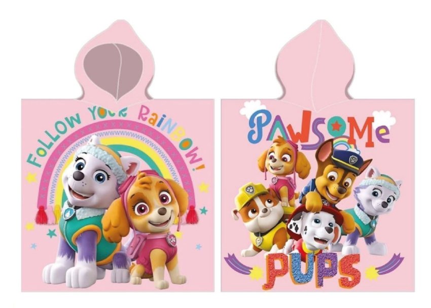 FARO Pončo Paw Patrol pawsome Bavlna - Froté, 55/110 cm - ponča