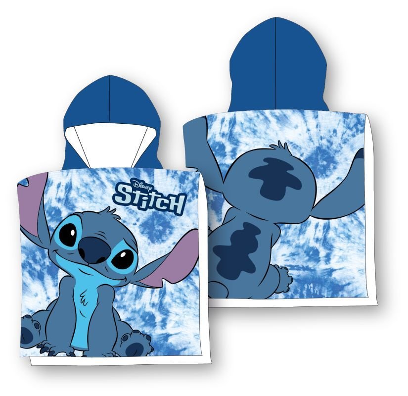 Osušky,ručníky, ponča - ponča - FARO Pončo Lilo and Stitch blue micro Polyester - mikrovlákno, 50/100 FARO Pončo Lilo and Stitch blue micro Polyester - mikrovlákno, 50/100 - ponča