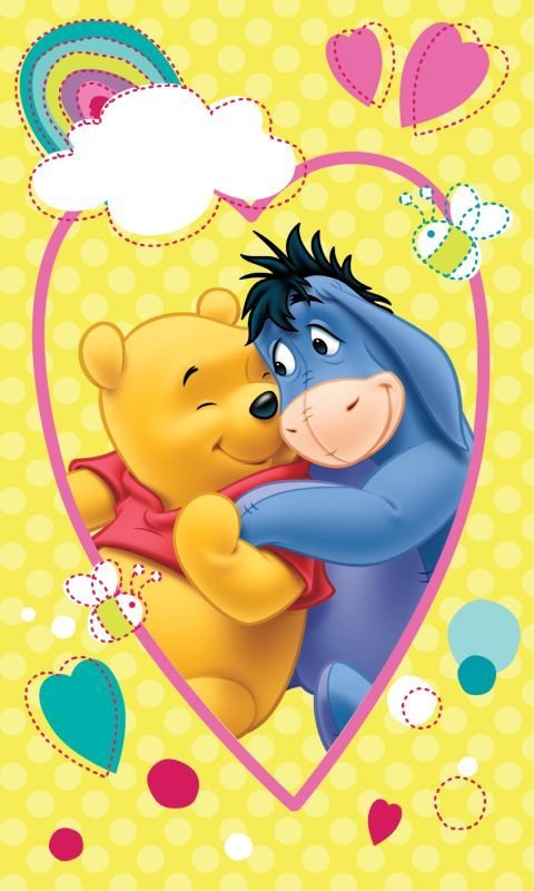 JERRY FABRICS Dětský ručník Medvídek Pů Smile Bavlna - Froté, 50/30 cm - Dětské ručníky 50x30 cm