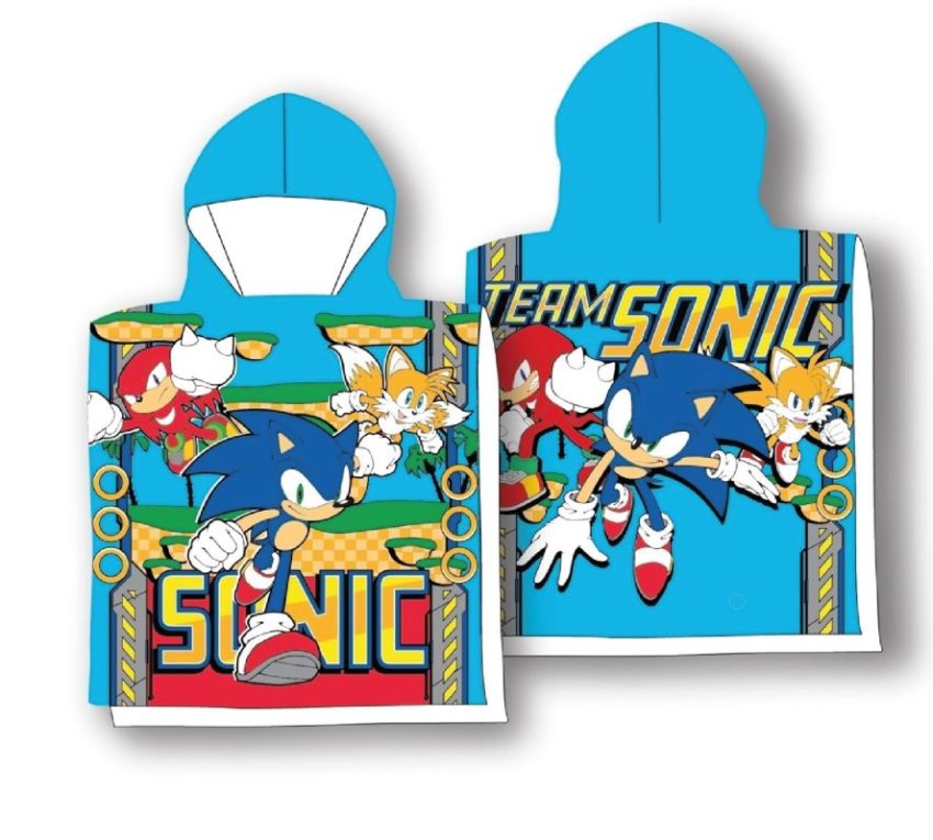 Osušky,ručníky, ponča - ponča - FARO Pončo Sonic team Bavlna - Froté, 55/110 cm FARO Pončo Sonic team Bavlna - Froté, 55/110 cm - ponča