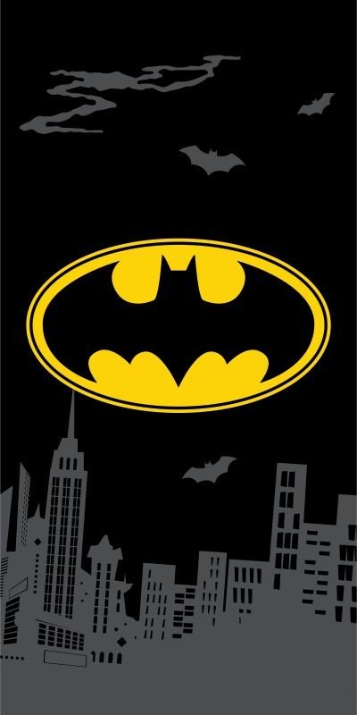 JERRY FABRICS Osuška Batman The Emblem Bavlna - Froté, 70/140 cm - plážové osušky
