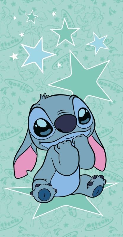 JERRY FABRICS Osuška Lilo and Stitch Starstitch Bavlna - Froté, 70/140 cm - plážové osušky