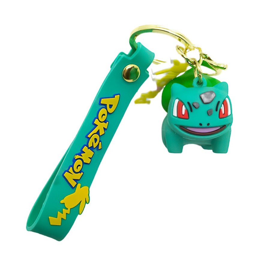 Dětská klíčenka Pokémon Bulbasaur s poutkem a karabinou - Přívěšky a klíčenky