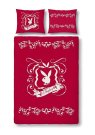 Vaneshome Povlečení Playboy Tatoo red micro Polyester, 155/220, 80/80 cm Povlečení licenční