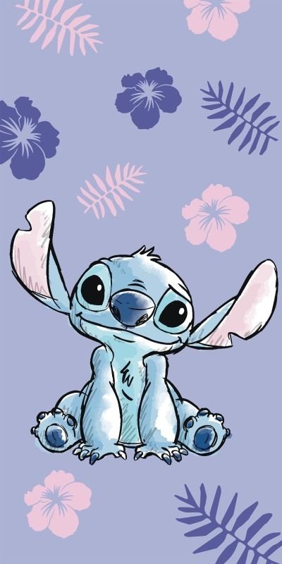 JERRY FABRICS Osuška Lilo and Stitch Bavlna - Froté, 70/140 cm - plážové osušky