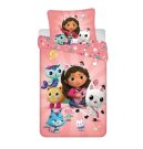 JERRY FABRICS Povlečení Gábinin kouzelný domek Bavlna, 140/200, 70/90 cm Povlečení licenční