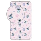 JERRY FABRICS Prostěradlo Lilo and Stitch Pink Bavlna, 90/200 cm