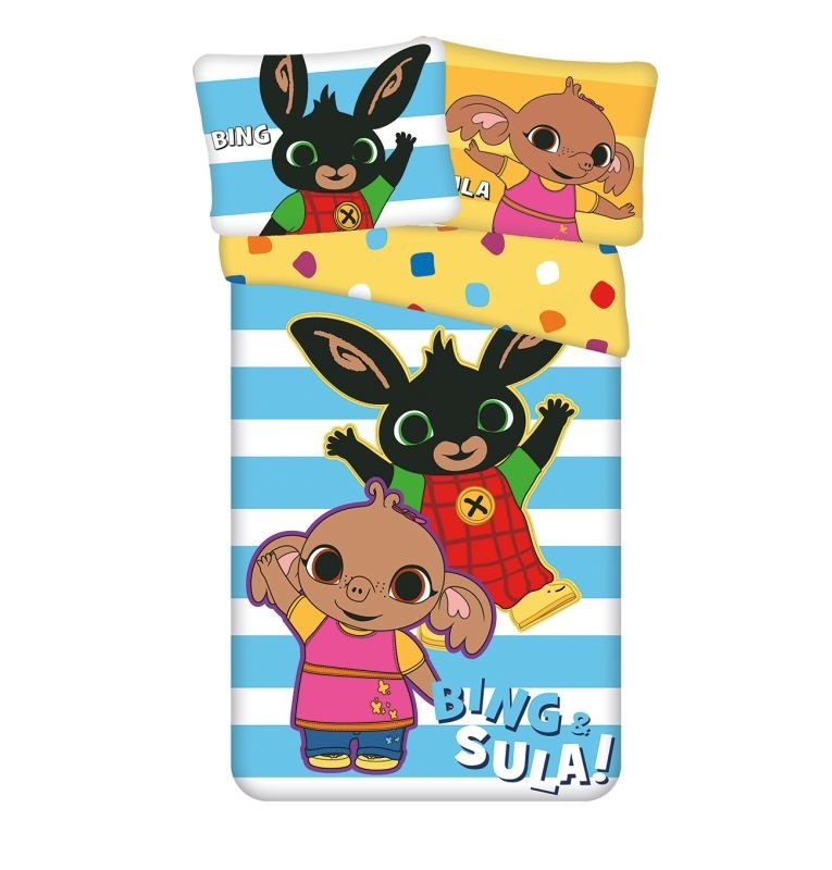 JERRY FABRICS Povlečení Králíček Bing Sula Bavlna, 140/200, 70/90 cm - Povlečení licenční