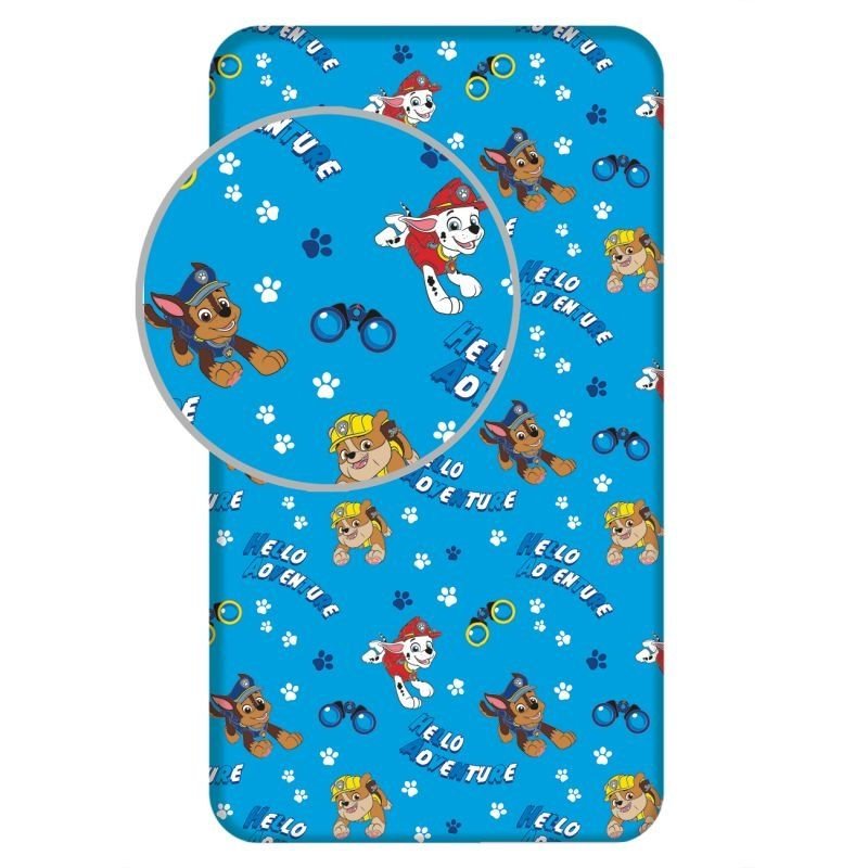 JERRY FABRICS Prostěradlo Paw Patrol PP573 Bavlna, 90/200 cm - Licenční prostěradla
