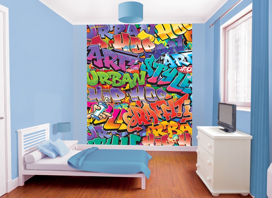 3D fototapeta Graffiti Walltastic 42827, 203 x 243 cm