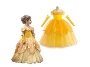 Dětský kostým Žlutá princezna s rukávky 110-122 M Párty a karneval - Dětské kostýmy