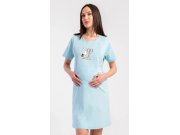 Dámská noční košile mateřská Julie Ženy - Dámské noční košile - Kojící noční košile - Kojící noční košile s krátkým rukávem