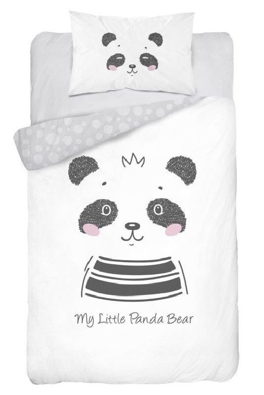 DETEXPOL Bambusové povlečení do postýlky Panda Bavlna, Bambus, 100/135, 40/60 cm - Povlečení nelicenční