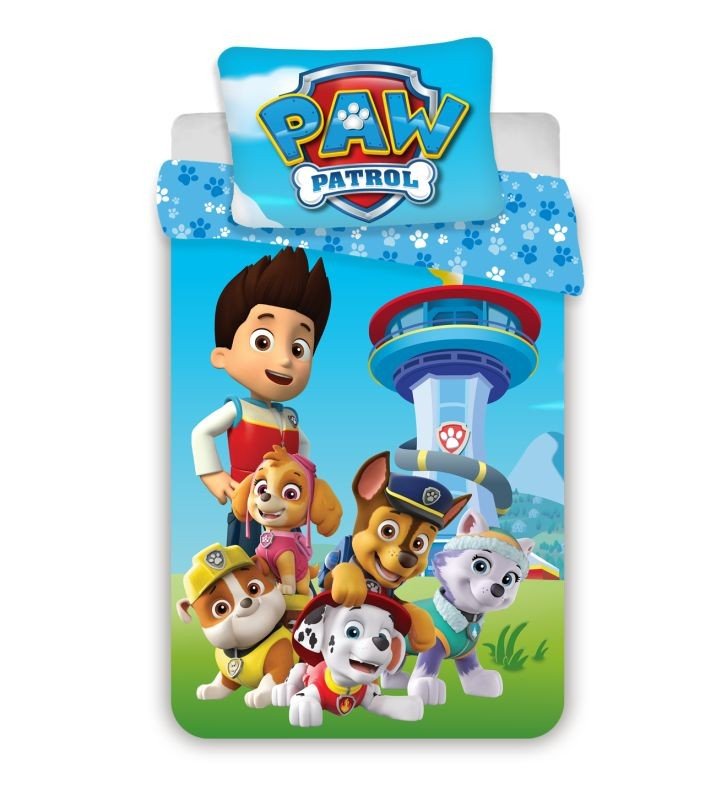 Povlečení do postýlky - Povlečení licenčí - JERRY FABRICS Povlečení do postýlky Paw Patrol Blue baby Bavlna, 100/135, 40/60 cm JERRY FABRICS Povlečení do postýlky Paw Patrol Blue baby Bavlna, 100/135, 40/60 cm - Povlečení licenčí