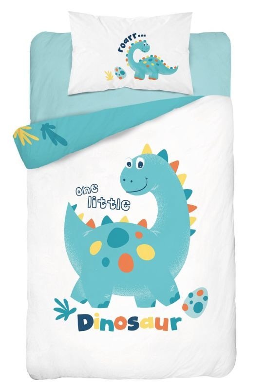 DETEXPOL Bambusové povlečení do postýlky Dino zelená Bavlna, Bambus, 100/135, 40/60 cm DETEXPOL Bambusové povlečení do postýlky Dino zelená Bavlna, Bambus, 100/135, 40/60 cm