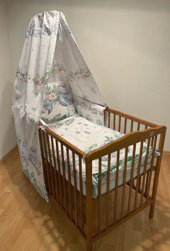 SDS Souprava do postýlky 4D Hrošíci rodina/Hrošíci baby Bavlna SDS Souprava do postýlky 4D Hrošíci rodina/Hrošíci baby Bavlna